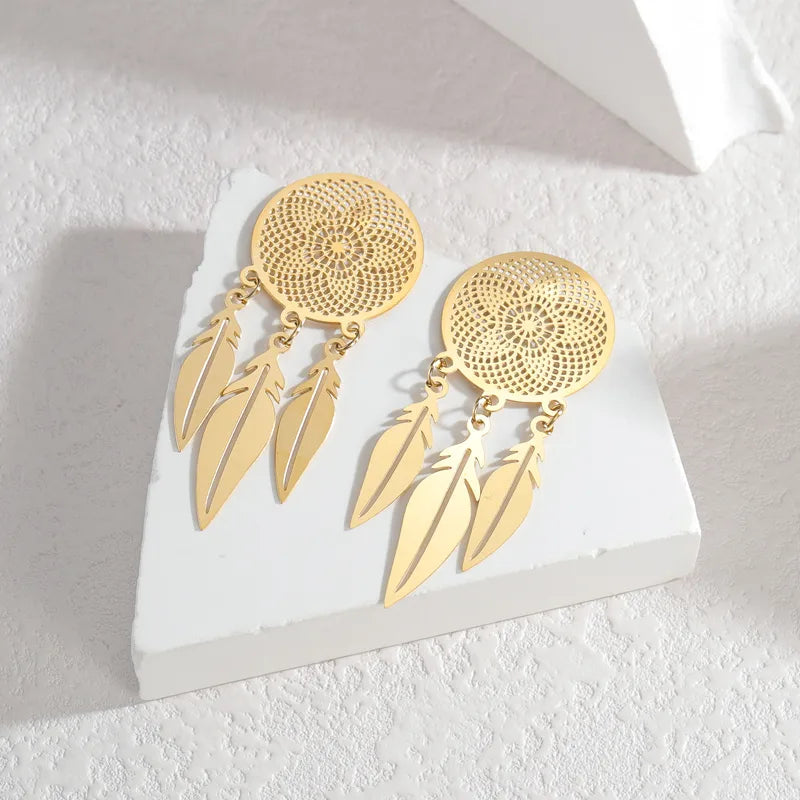 Pendientes Atrapasueños Dorados