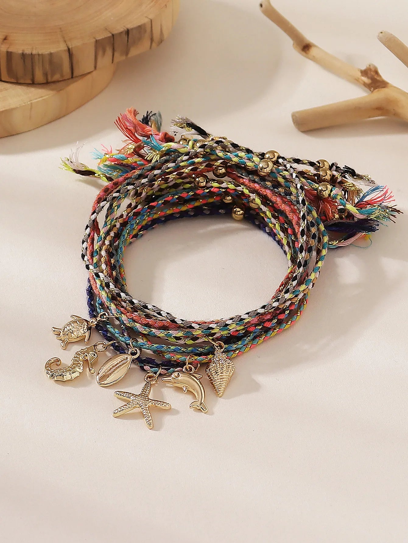 Tobillera Boho Charms del Mar