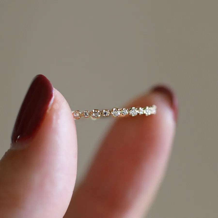 Anillo Minimalista Baño Oro