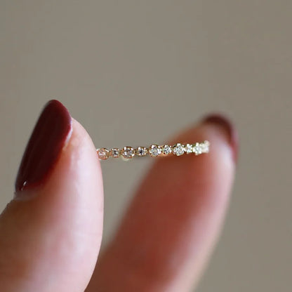 Anillo Minimalista Baño Oro