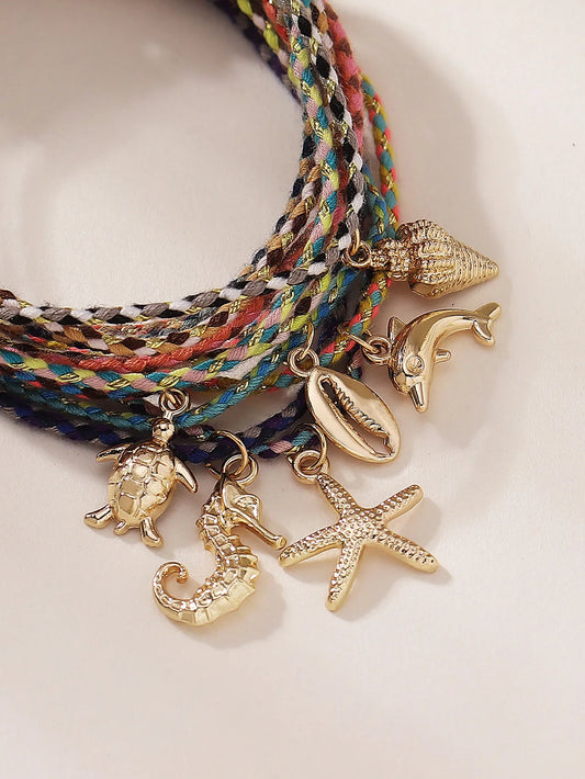 Tobillera Boho Charms del Mar