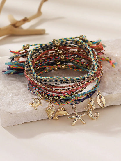 Tobillera Boho Charms del Mar
