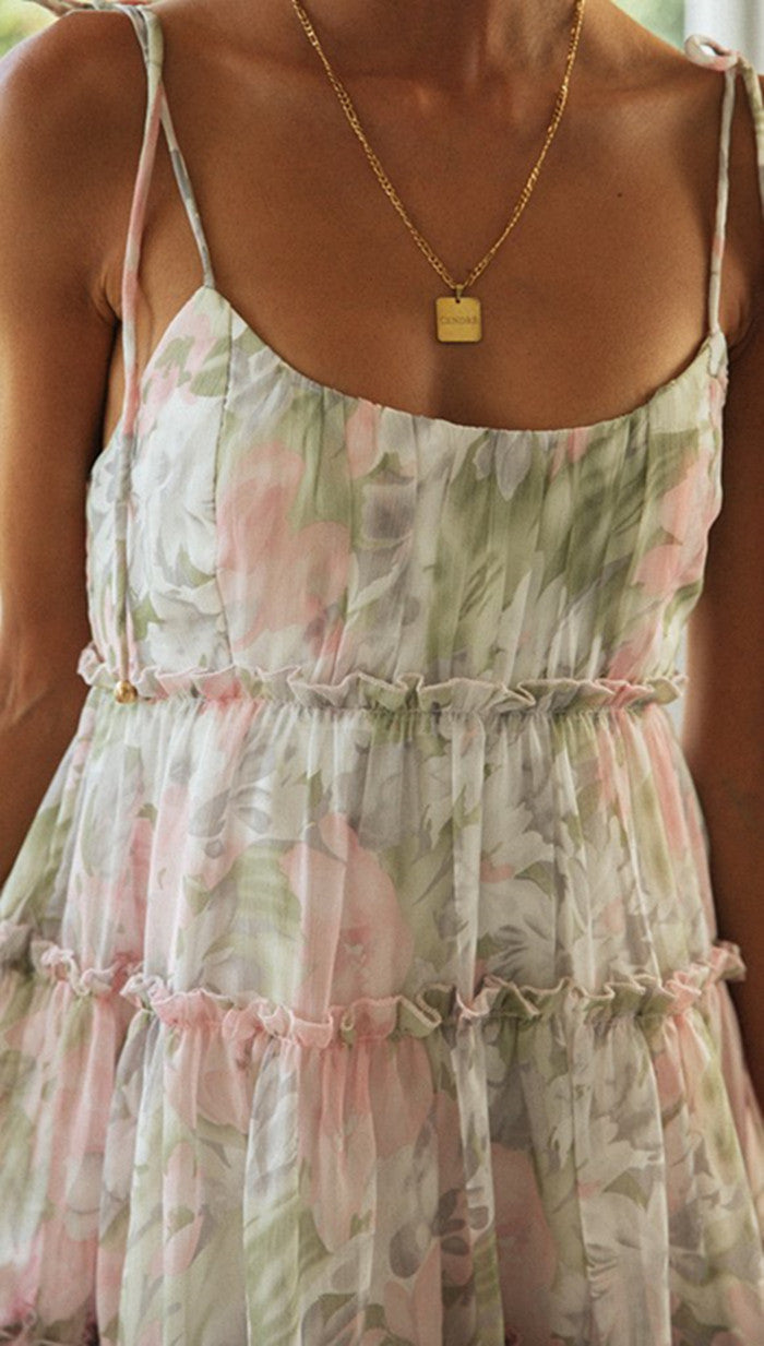 Vestido Jardin Secreto Rosa