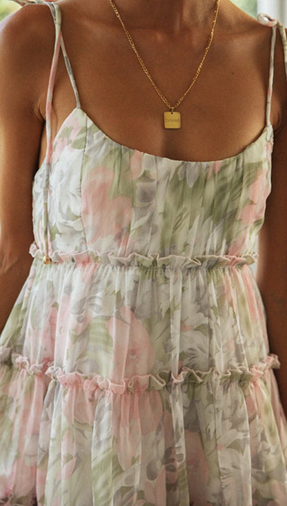 Vestido Jardin Secreto Rosa