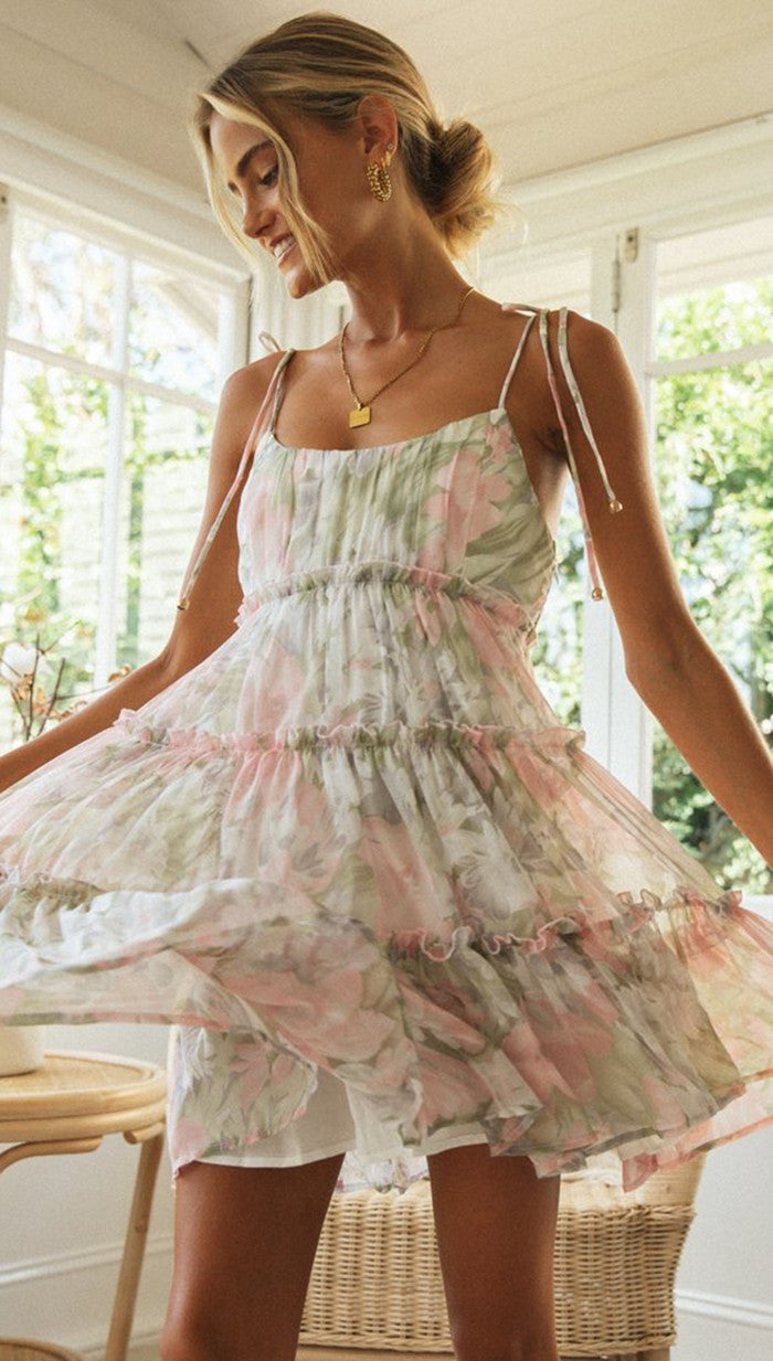 Vestido Jardin Secreto Rosa