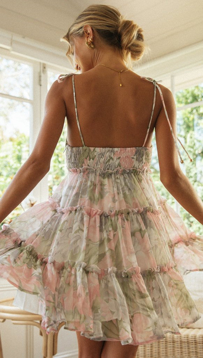 Vestido Jardin Secreto Rosa