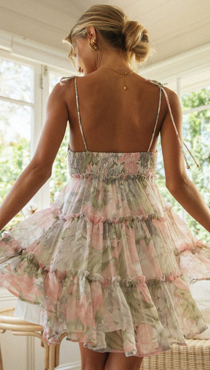 Vestido Jardin Secreto Rosa