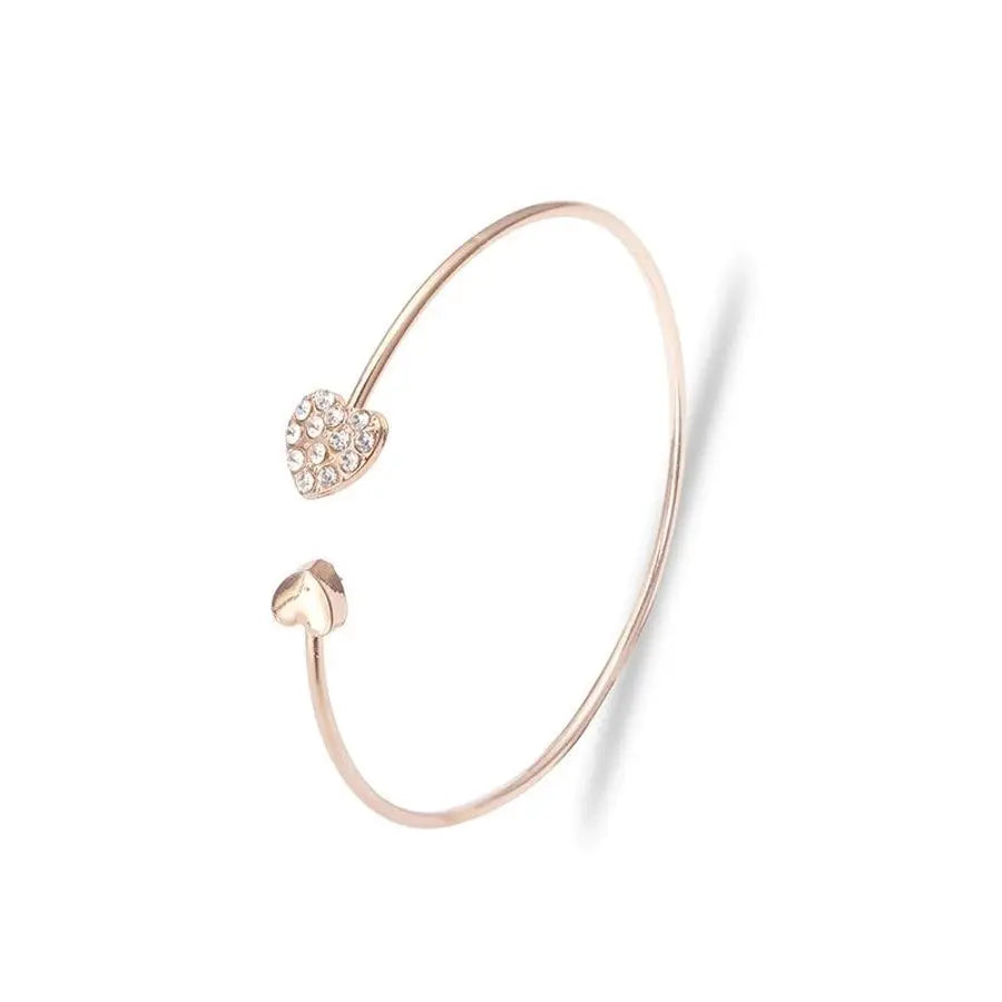 Pulsera de corazón con diamantes artificiales - Madoma & Co.