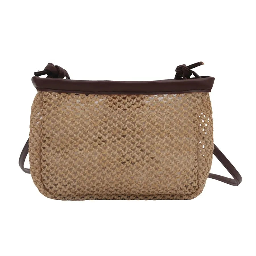 Bolso de hombro estilo trenzado con cremallera. - Madoma & Co.